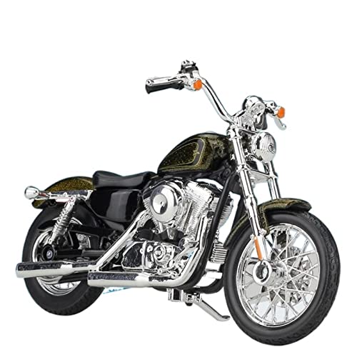 flrian Für Harley Davidson 2002 FLTR Road Glide 1:18 Motorrad-Druckguss-Modell, Fahrrad-Spielzeug, Simulationsmodell, Motorrad-Replika, Sammlerstück, Geschenk Motorrad-Modelle(2013 XL 1200V) von flrian