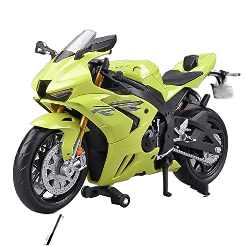 flrian Für Honda CBR 1000RR-R 1:12 Feuerklinge Rennmotorradmodell Druckgusslegierung Metall Straßenmotorradmodell Simulation Kindergeschenk Motorrad-Modelle(Yellow) von flrian