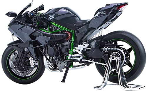 flrian Für Kawasaki Ninja H2R Maßstab 1: 9 Legierung Statue Spielzeug Jungen Sport Fahrrad Rennmodell Replik Raumdekoration Herrengeschenk Motorrad-Modelle von flrian