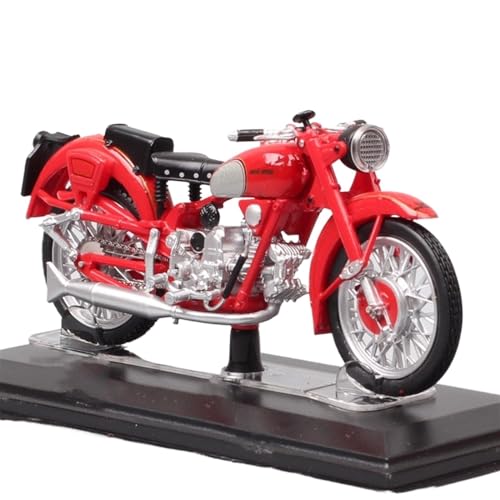 flrian Für Moto Guzzi Falcone Im Maßstab 1:24 Klassisches Sportmotorrad Aus Druckguss Und Spielzeugauto-Rennmodell-Replik Für Sammlerstücke In Rot. Motorrad-Modelle von flrian