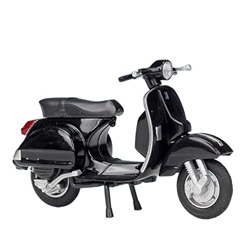 flrian Für Vespa PK 125s 1:18 Statisches Druckgussauto, Sammlerstücke, Bastler, Motorradmodell, Spielzeug, Roman Holiday Collection Motorrad-Modelle(PX black) von flrian