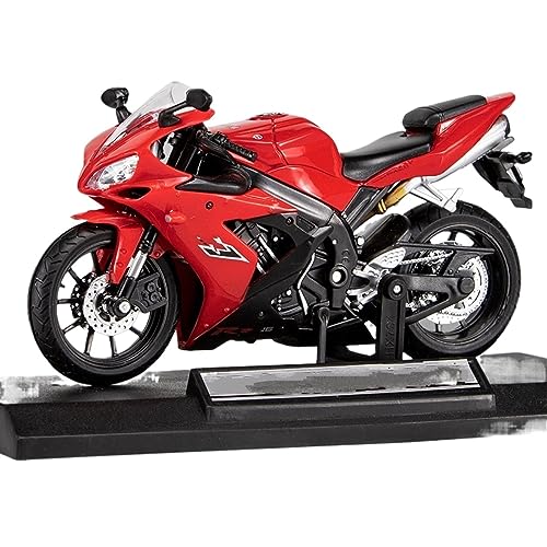 flrian Für Yamaha R1 1:12 Verhältnis Motorrad Modell Legierung Roller Sport Fahrrad Statue Druckguss Erwachsenenspielzeug Motorrad Rennmodell Replik Junge Geschenk Motorrad-Modelle(Red) von flrian