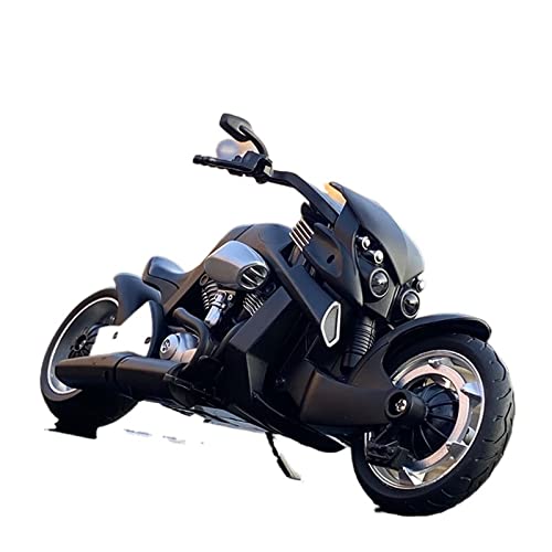 flrian Für Yamaha Tyrannosaurus V-REX 1:12 Legierung Rennmodell Simulation Straßenmotorradmodell Spielzeug Geschenke Motorrad-Modelle(Black) von flrian