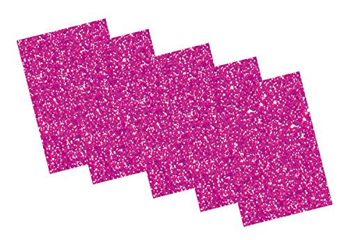 folia 231923 - Glitter-Moosgummi II einseitig selbstklebend, 5 Blatt in pink, je 20 x 29 cm groß, ca. 2 mm stark, zum Verzieren, Basteln und Erstellen von Stickern folia 231923 - Glitter-Moosgummi II einseitig selbstklebend, 5 Blatt in pink, je 20 x 29 cm groß, ca. 2 mm stark, zum Verzieren, Basteln und Erstellen von Stickern von folia