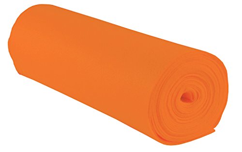 folia 520040 - Bastelfilz, mit feiner Wollqualität, 1 Rolle ca. 45 cm x 5 m, orange, klebefleckenfreie Verarbeitung - ideal für vielfältige Bastelarbeiten von folia