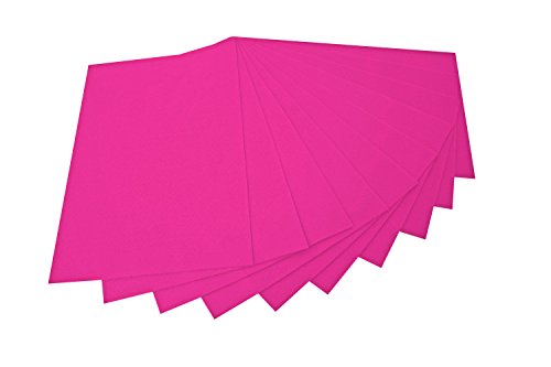 folia 520423 - Bastelfilz, mit feiner Wollqualität, 10 Blatt, 150 g/qm, 20 x 30 cm, pink, klebefleckenfreie Verarbeitung - ideal für vielfältige Bastelarbeiten von folia