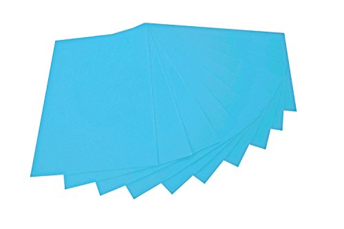 folia 520430 - Bastelfilz, mit feiner Wollqualität, 10 Blatt, 150 g/qm, 20 x 30 cm, hellblau, klebefleckenfreie Verarbeitung - ideal für vielfältige Bastelarbeiten von folia