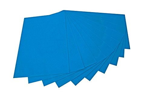 folia 520435 - Bastelfilz, mit feiner Wollqualität, 10 Blatt, 150 g/qm, 20 x 30 cm, königsblau, klebefleckenfreie Verarbeitung - ideal für vielfältige Bastelarbeiten von folia