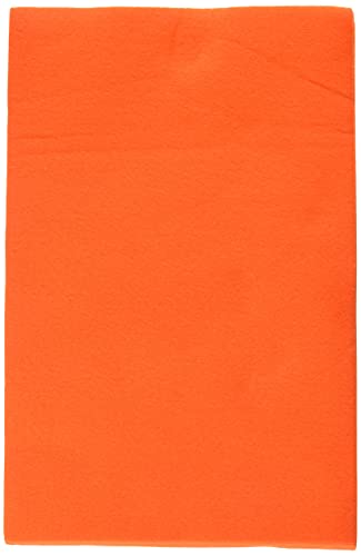 folia 520440 - Bastelfilz, mit feiner Wollqualität, 10 Blatt, 150 g/qm, 20 x 30 cm, orange, klebefleckenfreie Verarbeitung - ideal für vielfältige Bastelarbeiten von folia