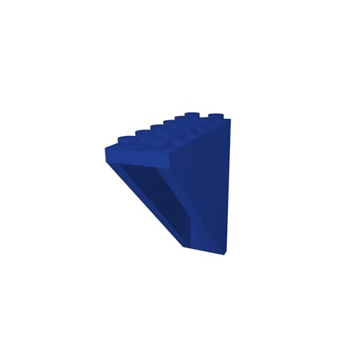5X Wandhalterung kompatibel für 2x6 Lego Noppensteine und Figuren - Blau von fossi3D