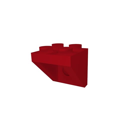 5X Wandhalterung kompatibel mit 2x2 Lego Noppensteine und Figuren - Rot von fossi3D