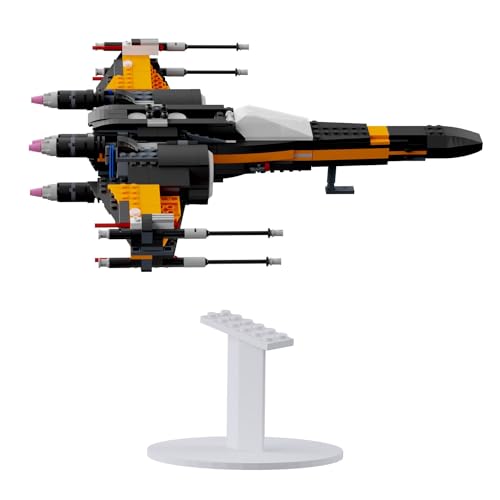 Standhalterung kompatibel für Lego 75102 Star Wars Peos X-Wing Fighter - Weiß von fossi3D