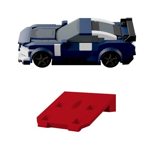 Wandhalterung kompatibel für Lego Speed Champions Rennwagen Display - Rot von fossi3D