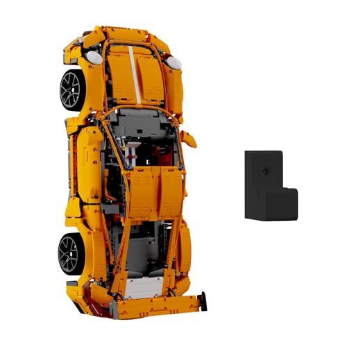 Wandhalterung kompatibel für Lego Technik 42056 Porsche 911 GT3 RS - Schwarz von fossi3D