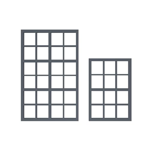 Industrie Fenster kompatibel für LGB SpurG Diorama 1:22,5 Haus 4 Stück - Grau von fossi3D