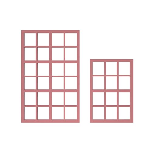 Industrie Fenster kompatibel für LGB SpurG Diorama 1:22,5 Haus 4 Stück - Pink von fossi3D