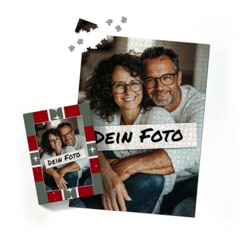 Fotopuzzle mit eigenem Bild - Fotopuzzle selbst gestalten 1000 Teile Hochformat - Schachtel Weihnachten Xmas 1-1000 Teile Puzzle mit Foto - Geschenk Weihnachten Xmas1 1000 Teile Hoch von fotobar