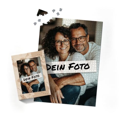 Fotopuzzle mit eigenem Bild - Fotopuzzle selbst gestalten 1000 Teile Hochformat - Schachtel Weltreise - Puzzle mit Foto personalisiert - Geschenk Geburtstag Weltreise 1000 Teile Hoch von fotobar