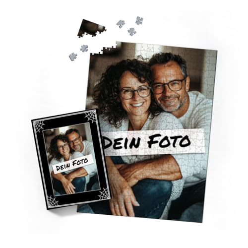 Fotopuzzle mit eigenem Bild - Fotopuzzle selbst gestalten 500 Teile Hochformat - Schachtel Halloween - 500 Teile Puzzle mit Foto - Geschenk Geburtstag Halloween Halloween 500 Teile Hoch von fotobar