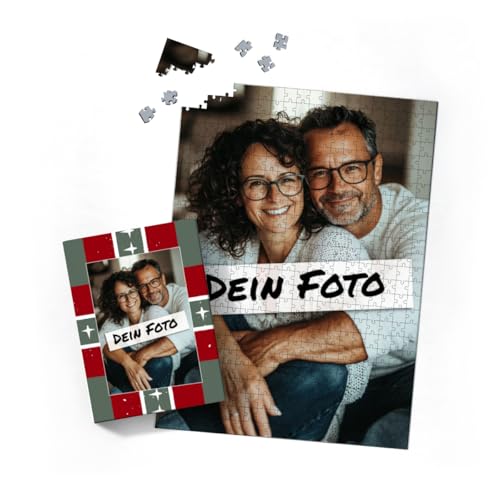 Fotopuzzle mit eigenem Bild - Fotopuzzle selbst gestalten 500 Teile Hochformat - Schachtel Weihnachten Xmas 1-500 Teile Puzzle mit Foto - Geschenk Weihnachten Xmas1 500 Teile Hoch von fotobar