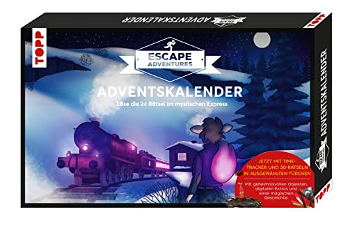 Escape Adventures Adventskalender – Der mystische Express: Rätsel für 24 Tage – mit geheimnisvollen Objekten und digitalen Extras – ab 10 Jahren von Frech