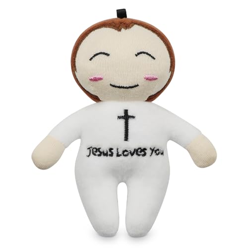 free-space Jesus-Plüschpuppe, religiöse Christusfigur, Spielzeug für Jungen und Mädchen, Taufgeschenk (Jesus (Small)) von free-space