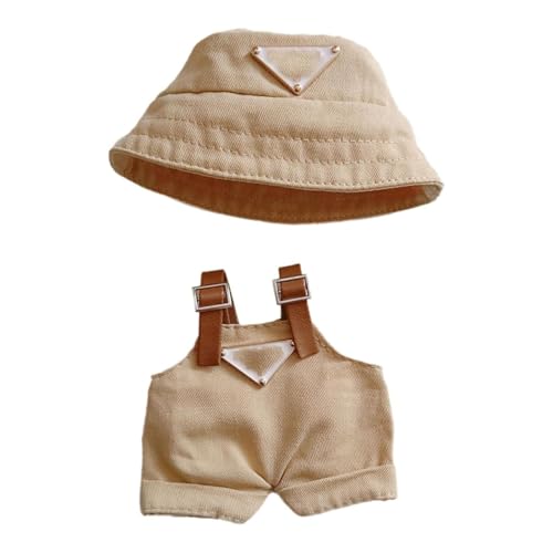 1 Set Puppenkleidung 20 cm, Braune Mütze und Braune Hosenträger, Ideal für Rollenspiele, Fotografie, Spielzeug und Dekoration, Kinder und DIY-Enthusiasten 1 Set Puppenkleidung 20 cm, Braune Mütze und Braune Hosenträger, Ideal für Rollenspiele, Fotografie, Spielzeug und Dekoration, Kinder und DIY-Enthusiasten von fufupaw