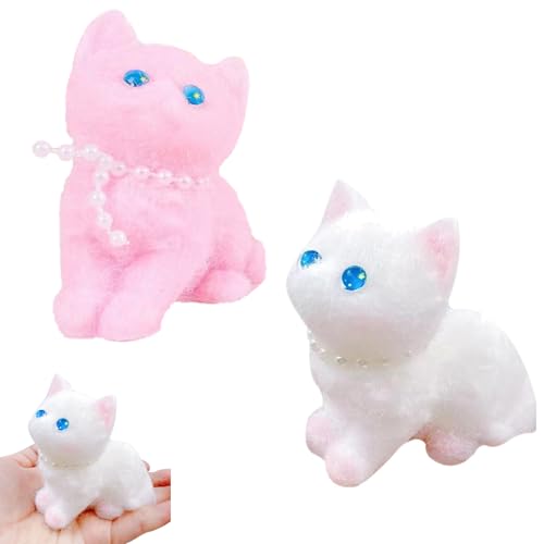 2 Stück Squishy Katze, Taba Squishy, Fufu Squishy, Katze Squishy, Squishy Squeeze Spielzeug, Squishy Stressball, Weiche Katzen Quetschspielzeuge Geeignet für Kinder und Erwachsene Entlasten Stress von fufupaw