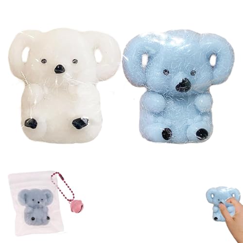 2 Stück Taba Squishy, Fufu Squishy, Koala Spielzeug, Koala Squishy Quetschspielzeug für Stressabbau Lindern Sie Stress, Geschenk für Kinder, Jugendliche Oder Alle, Die Quetschspielzeuge Lieben von fufupaw