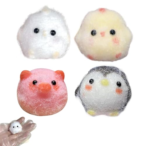 4 Stück Fufu Squishy, Taba Squishy, Squeeze Toy, Stress Spielzeug, Squeeze Spielzeug, Schön Anti Stress Spielzeug, Weich Und Elastisch Stress Spielzeug, Verwendet für Kinder und Erwachsene von fufupaw