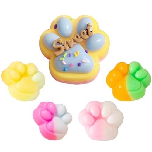 5 Stück Squishy Pfote, Cat Paw Squishy, Taba Squishy Paw, Fufu Squishy, Katzenpfoten Squishy, Squishy Maker, Cat Paw Squeeze Toy Süßes Fidget Toys Stressabbauende Geschenke Squeeze Antistressball ﻿ von fufupaw