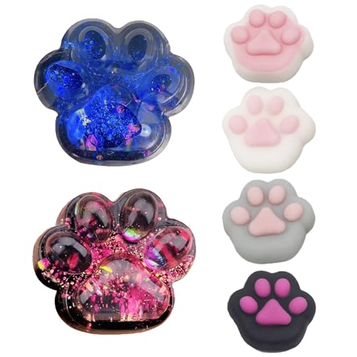 6 Stück Cat Paw Squishy, Taba Squishy Paw, Katzenpfoten Squishy, Squishy Toy Squeeze Spielzeug Zum Stressabbau Anti Stress Sensory Fidget Toys Squishy Stressabbau Sensorspielzeug ﻿ von fufupaw