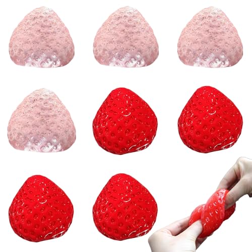 8 Stück Taba Squishy, Taba Squishy Set, Fufu Squishy, Squishy Erdbeere, Mini Erdbeer Quetschspielzeug 2 Beutel, Ideal für Schule, Büro und Reise, Kinder und Erwachsene 8 Stück Taba Squishy, Taba Squishy Set, Fufu Squishy, Squishy Erdbeere, Mini Erdbeer Quetschspielzeug 2 Beutel, Ideal für Schule, Büro und Reise, Kinder und Erwachsene von fufupaw