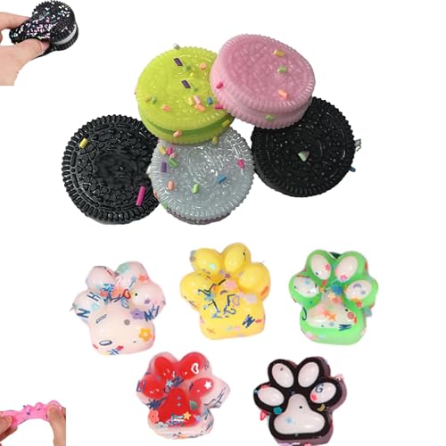 Squishy Pfote, Katzenpfoten Squishy, Fufu Squishy, Taba Squishy, 5 Mini Katzenpfoten + 5 Mini Kekse, 10 Stück, Zufällige Farben, Stressabbau, Sensorisches Spielzeug, Geschenkidee Squishy Pfote, Katzenpfoten Squishy, Fufu Squishy, Taba Squishy, 5 Mini Katzenpfoten + 5 Mini Kekse, 10 Stück, Zufällige Farben, Stressabbau, Sensorisches Spielzeug, Geschenkidee von fufupaw