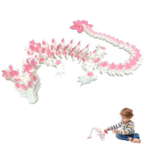 fufupaw 28 cm 3D Drache, Drachenei, Drachenei Mit Drache, Fantastische Universumsdekoration, Sakura Fidget Toy, Geheimnisvolle Drachen Spielzeug Einzigartige Geschenkidee Innendekoration Für Zuhause von fufupaw