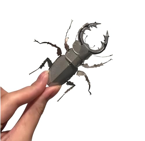 3D DIY Metall Insekt Puzzle Käfer Beetle Modellbausatz, DIY-Modelle für Anfänger Klein und exquisit Geeignet für die Dekoration zu Hause oder zum Streichspielen(B) von fukixuz