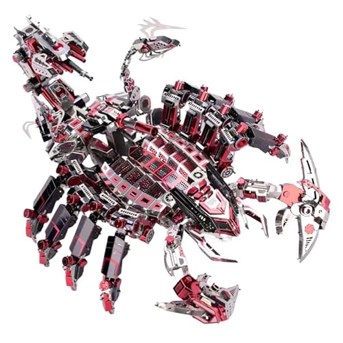 3D Metall Skorpion Puzzle Geeignet Erwachsene und Jugendliche, Der Skorpion besteht aus mehr als 700 Teilen, Steampunk Mechanisches Metallpuzzle Kreatives Gut zum Verschenken und Sammeln von fukixuz