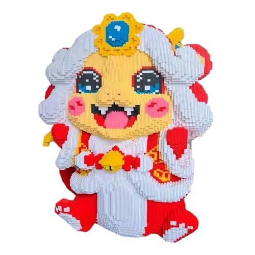 Mikro Bausteine Sets micro bausteine Chinesisches Schlangenschatz-Maskottchen,Es stehen zwei Größen zur Auswahl, ABS-GesundheitsmaterialErwachsene, 3D Mini Puzzle Educational Toys Gift for(28cm) von fukixuz