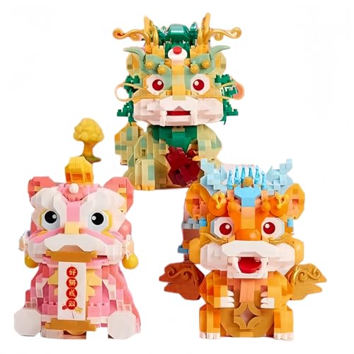 fukixuz Bausteine Building Blocks Sets, Guochao-Bausteinset，bausteine Set Erwachsene，Kunststoffmaterial, über 1000 Partikel, geeignet für Geschenke, Sammlungen und Dekorationen(11) von fukixuz