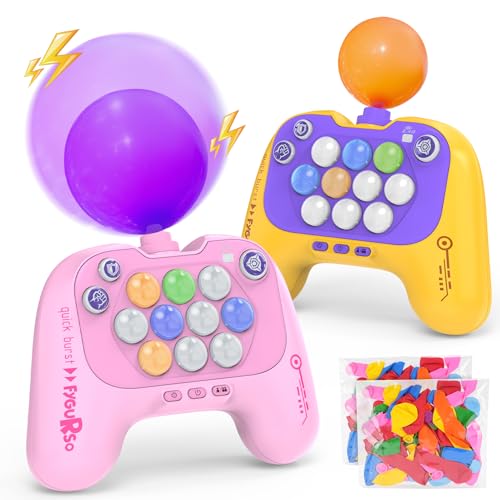 fygurso Handheld Geschwindigkeits-Druck-Spiellizenz mit Ballons Zwei-Spieler-Fidget-Spiel Leuchtendes Schnell-Druck-Spiel Schnelles Rätsel-Spiellizenz Pink + Gelb fygurso Handheld Geschwindigkeits-Druck-Spiellizenz mit Ballons Zwei-Spieler-Fidget-Spiel Leuchtendes Schnell-Druck-Spiel Schnelles Rätsel-Spiellizenz Pink + Gelb von fygurso