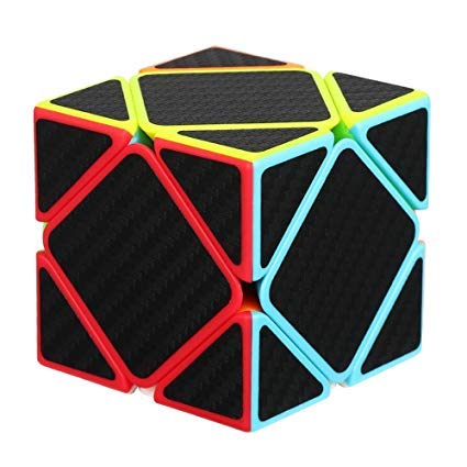 MoYu Skewb 3x3 Carbon Magic Cube – Mechanischer Zauberwürfel im Stickerless Design – Innovatives Puzzle für Anfänger und Fortgeschrittene von gRoods