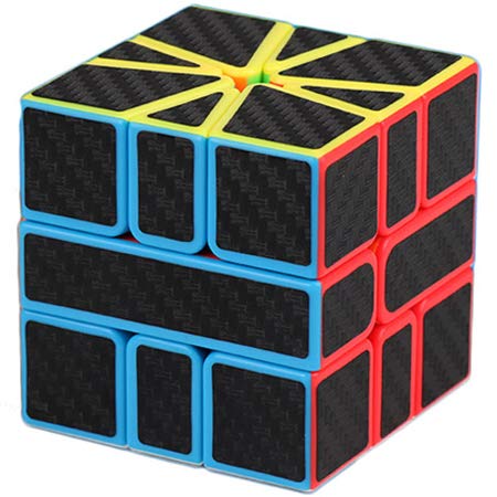 MoYu Square-1 3×3 SQ1 Carbon Magic Cube, Mechanisches Puzzle, Formverändernd von gRoods