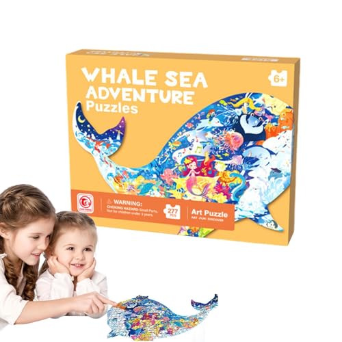 Kinderpuzzles,Puzzles für Kinder,Buntes Kinderpuzzle aus Papier in Tierform - Unterhaltung, pädagogisches Puzzle-Spielzeug, Familien-Puzzlespiel, Frühentwicklungszubehör für Kinder von gafdu