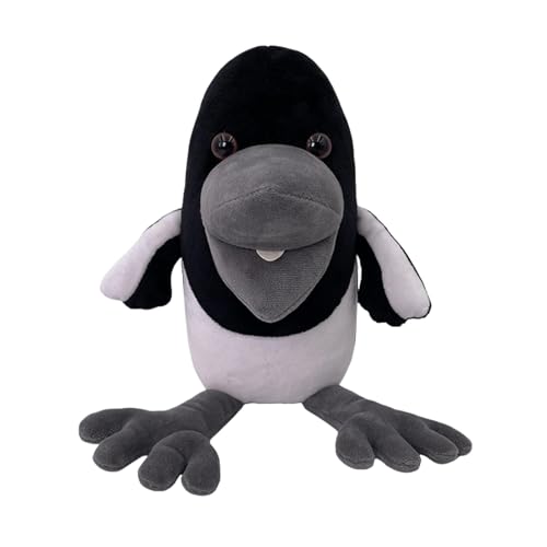 Steves Und Maggies-Figurenspielzeug, 8,6 Zoll Steves Und Maggies-Plüschtier, Weiche Cartoon-Krähen-Puppenkissen, Schwarze Krähe Plüschkrähe Stofftier, Schwarzer Vogel Krähe Stofftierpuppe Für Kinder von gafdu