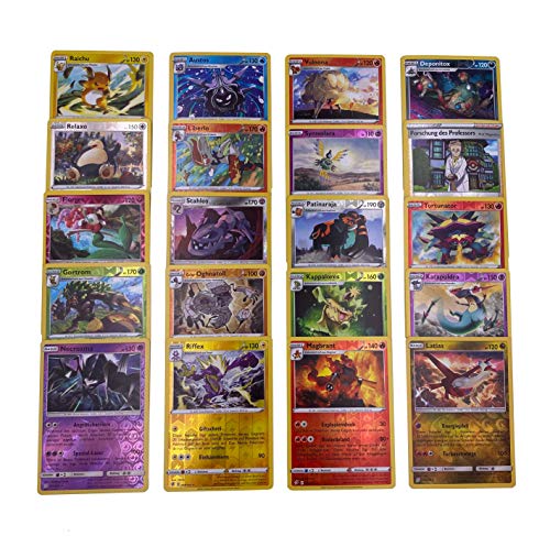 Pokemon Karten - 20 Verschiedene seltene Rare Reverse Holo Karten - Deutsch von geco