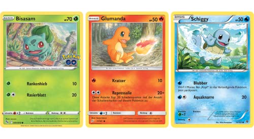 Pokemon Karten - 3er Pokemon Set - Starter Pokemon von geco