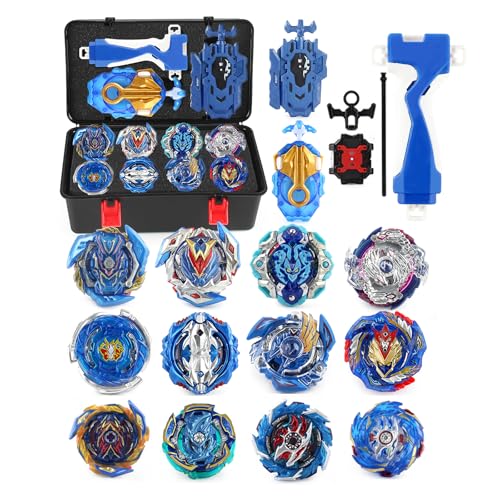 12pcs Gyros Turbo Set, Gyros Kreisel Set,4D Spielzeug Geschenk +3pcs Launcher Mit Box Set,WWLAN 12pcs Gyros Turbo Set, Gyros Kreisel Set,4D Spielzeug Geschenk +3pcs Launcher Mit Box Set,WWLAN von generic