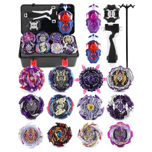 12pcs Gyros Turbo Set, Gyros Kreisel Set,4D Spielzeug Geschenk +3pcs Launcher Mit Box Set-WWZI 12pcs Gyros Turbo Set, Gyros Kreisel Set,4D Spielzeug Geschenk +3pcs Launcher Mit Box Set-WWZI von generic