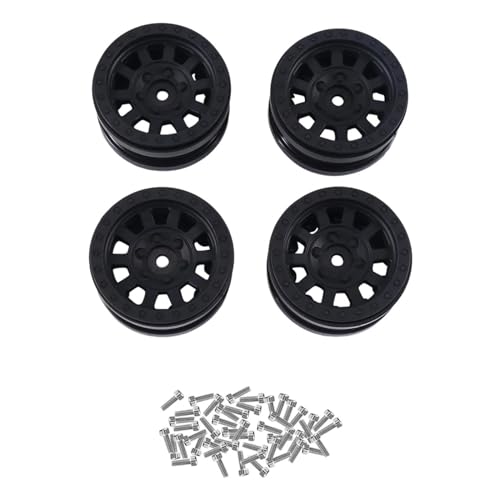 4PCS Kunststoff Beadlock 1,9 Radnabe Felge for 1/10 RC Crawler Auto for Axial SCX10 Wraith RR10 Capra RBX10 for Traxxas TRX4,3 von generic