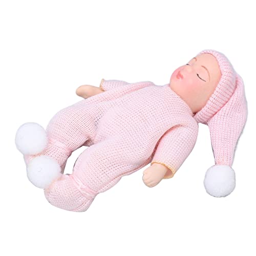 Puppenhaus Porzellan Baby 1:12 Mini Rosa Pullover Puppenhaus Miniatur Neugeborene Figur von generic